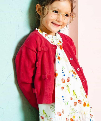 蝴蝶結針織開衫