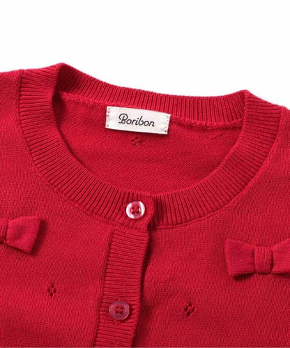 蝴蝶結針織開衫