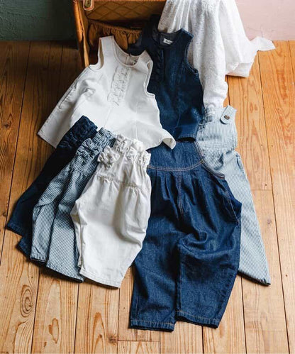 牛仔揹帶褲 10分褲