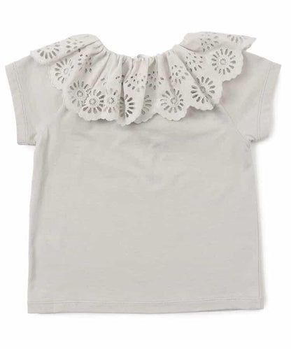 【兒童】蕾絲裝飾上衣