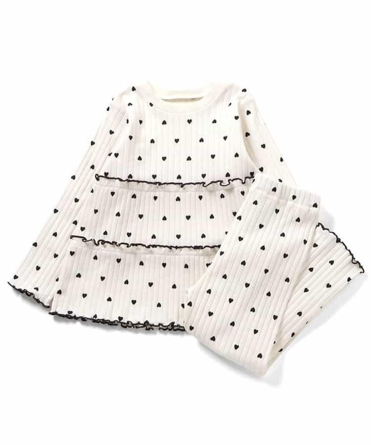 愛心圖案層疊睡衣