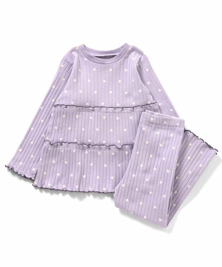 愛心圖案層疊睡衣