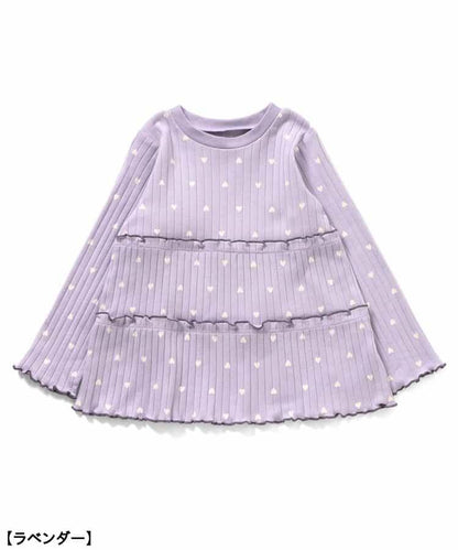 愛心圖案層疊睡衣