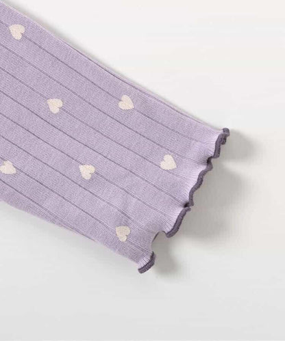 愛心圖案層疊睡衣