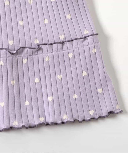 愛心圖案層疊睡衣