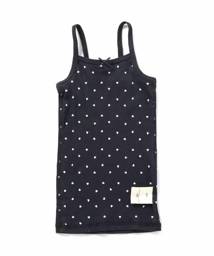 深V領內搭羅紋吊帶背心