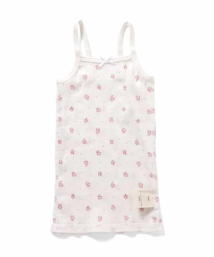 深V領內搭羅紋吊帶背心