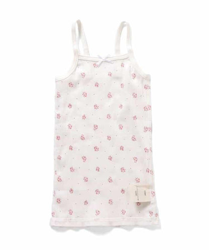 深V領內搭羅紋吊帶背心