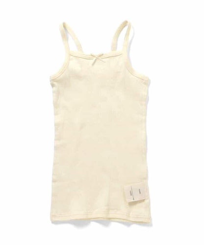 深V領內搭羅紋吊帶背心