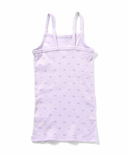 深V領內搭羅紋吊帶背心