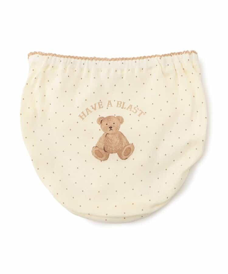 GIRLS小熊冰淇淋背面印花短褲