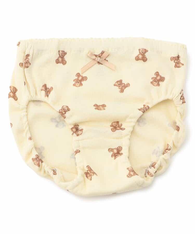 GIRLS熊圖案全印花短褲