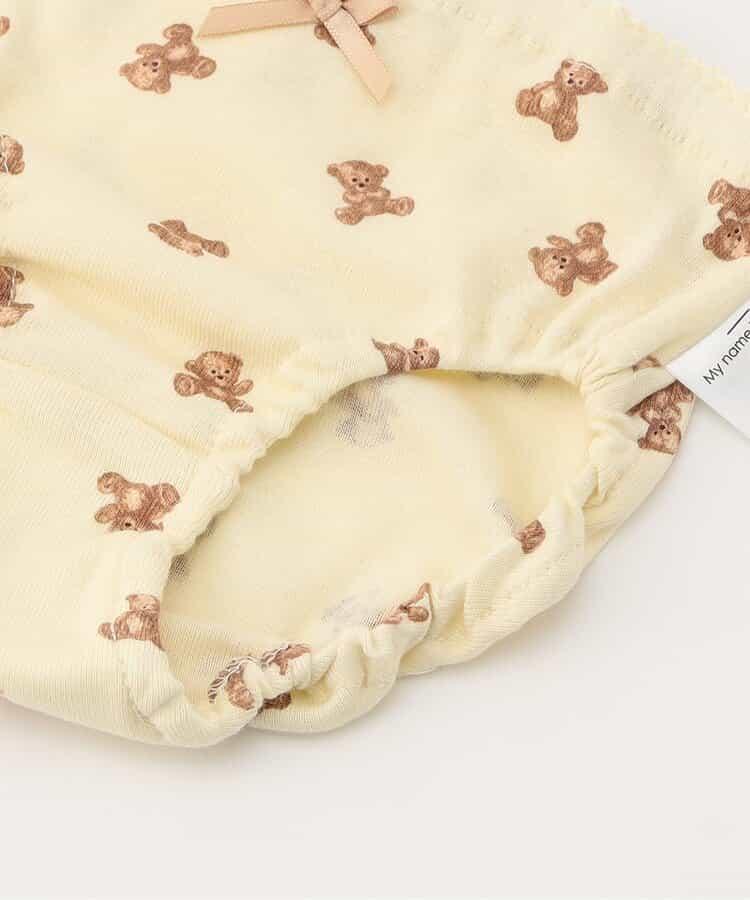 GIRLS熊圖案全印花短褲