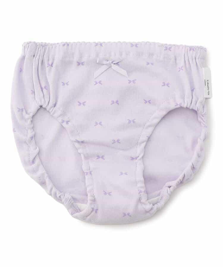 GIRLS蝴蝶結全印花褲