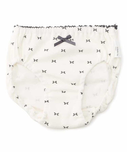 GIRLS蝴蝶結全印花褲