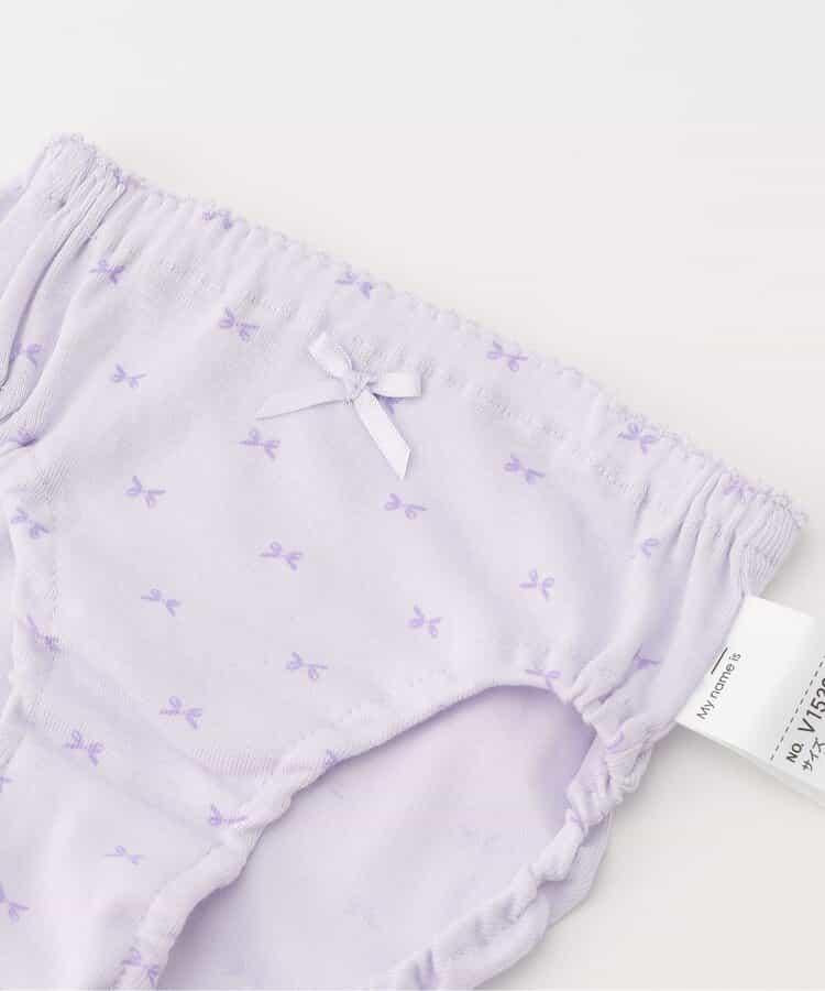 GIRLS蝴蝶結全印花褲