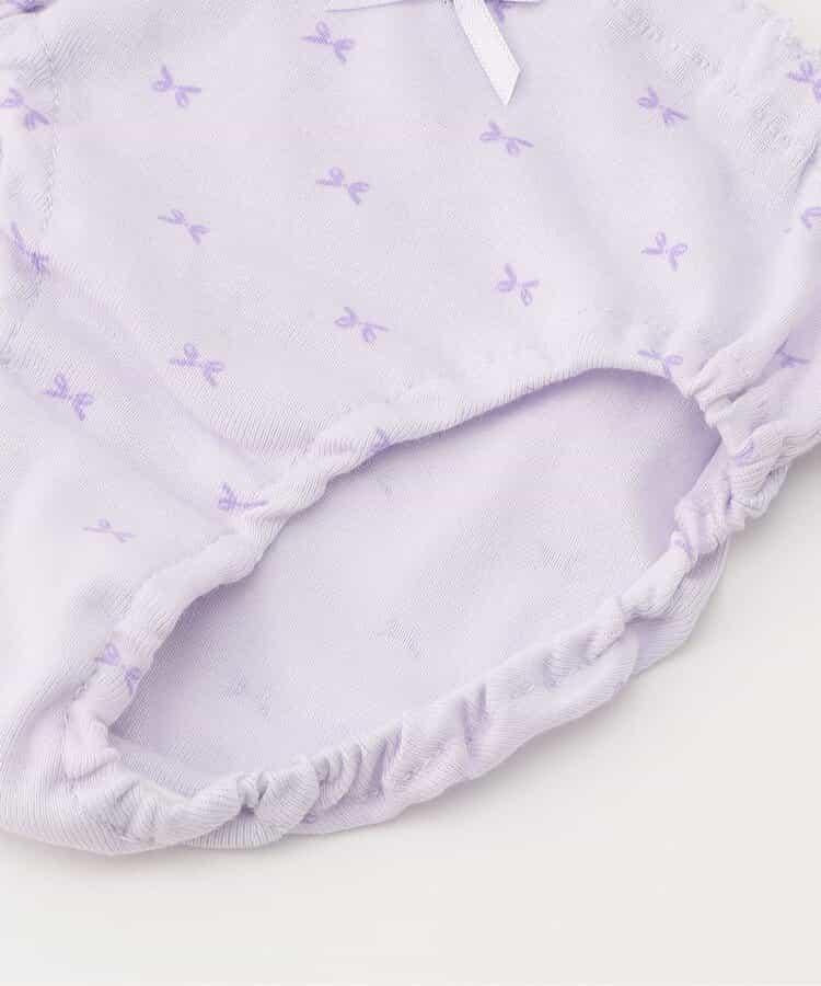 GIRLS蝴蝶結全印花褲