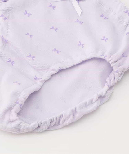 GIRLS蝴蝶結全印花褲