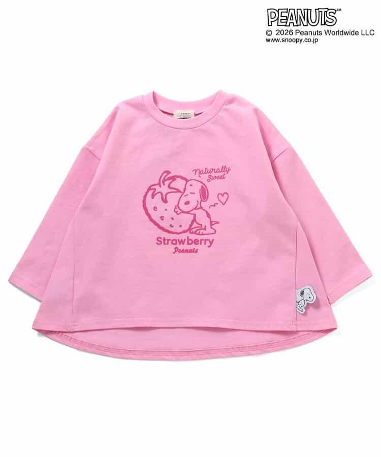 《PEANUTS》A字絨面印花T恤