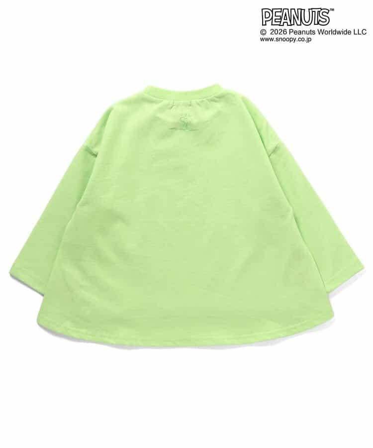 《PEANUTS》A字絨面印花T恤