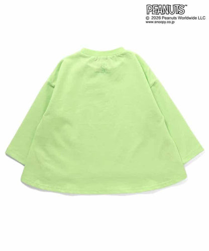 《PEANUTS》A字絨面印花T恤