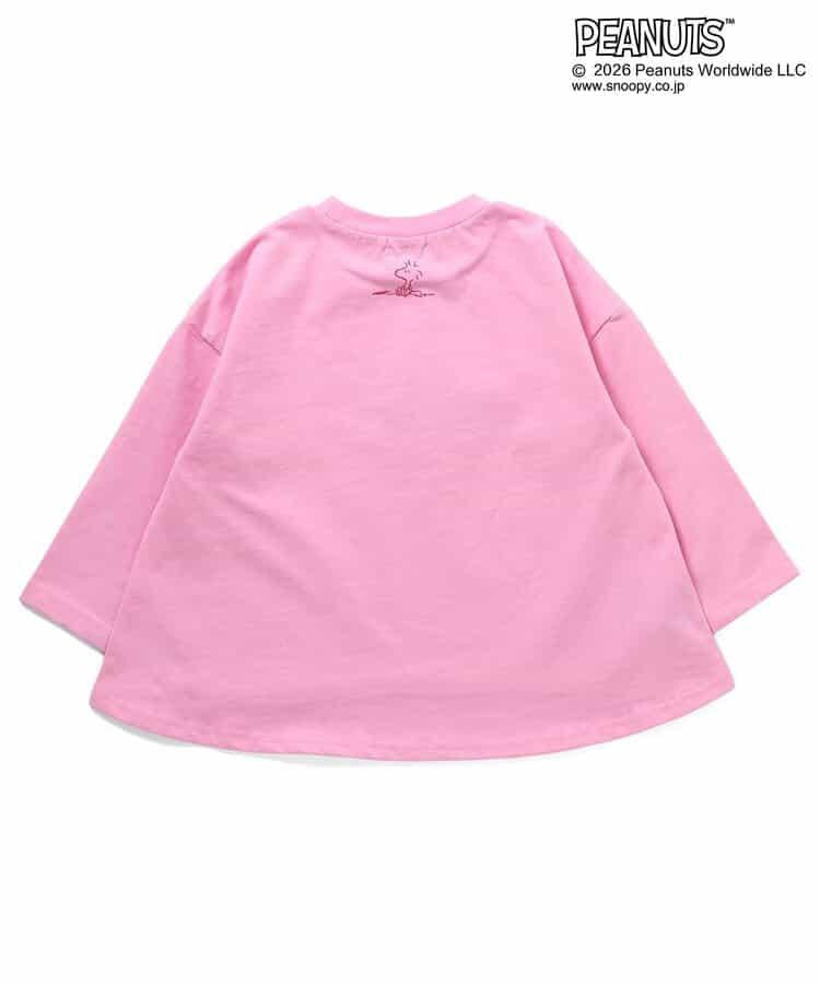 《PEANUTS》A字絨面印花T恤