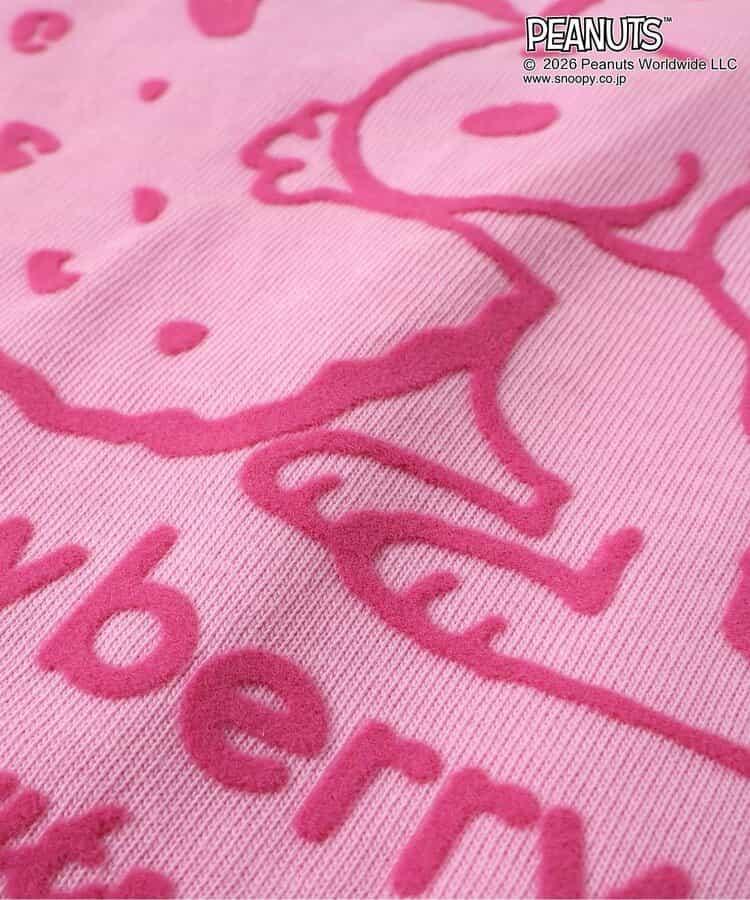 《PEANUTS》A字絨面印花T恤
