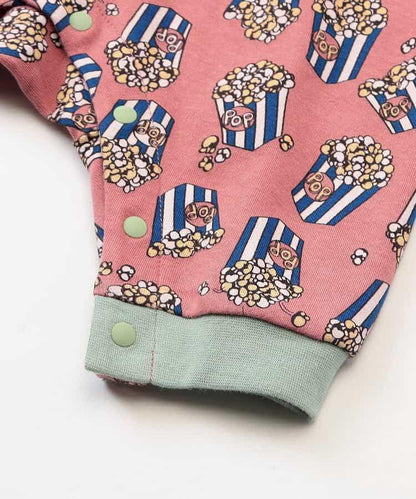 爆米花圖案連體衣