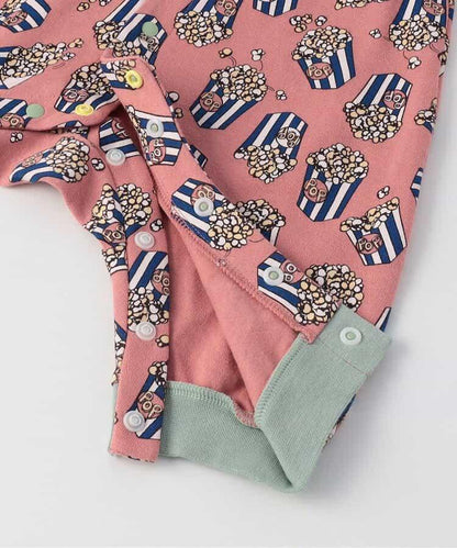 爆米花圖案連體衣