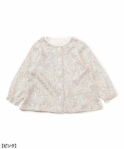 小花圖案前開式睡衣