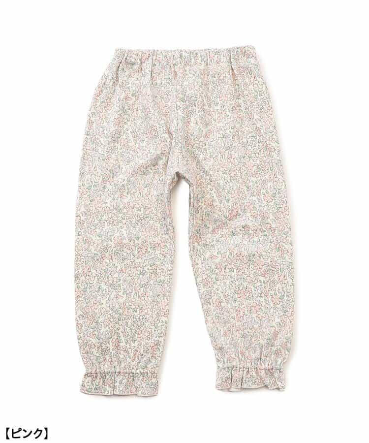 小花圖案前開式睡衣