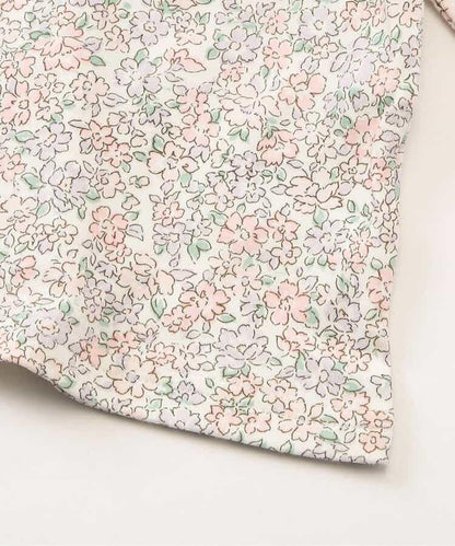 小花圖案前開式睡衣