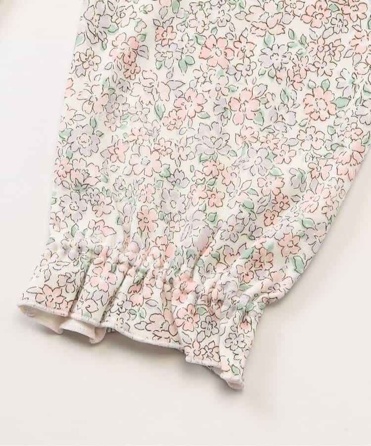 小花圖案前開式睡衣