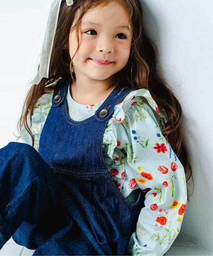 花園花卉荷葉邊襯衫