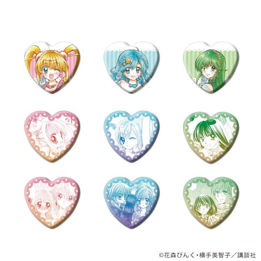 美人魚的旋律 心形徽章01/偶像服裝版 全套（共9種）（官方&新繪插畫）【全套／9個裝】