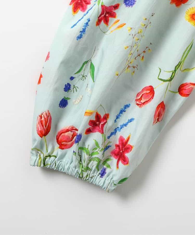 花園花卉荷葉邊襯衫