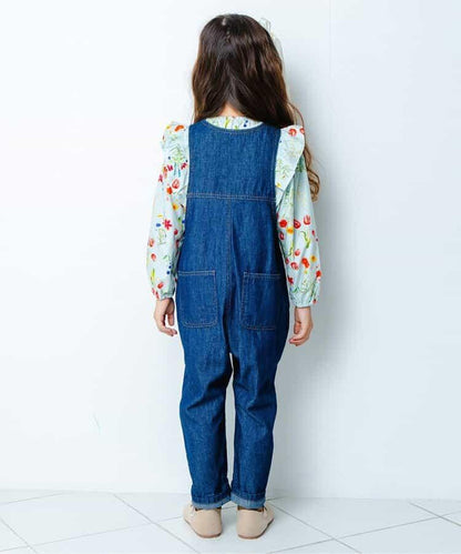 花園花卉荷葉邊襯衫