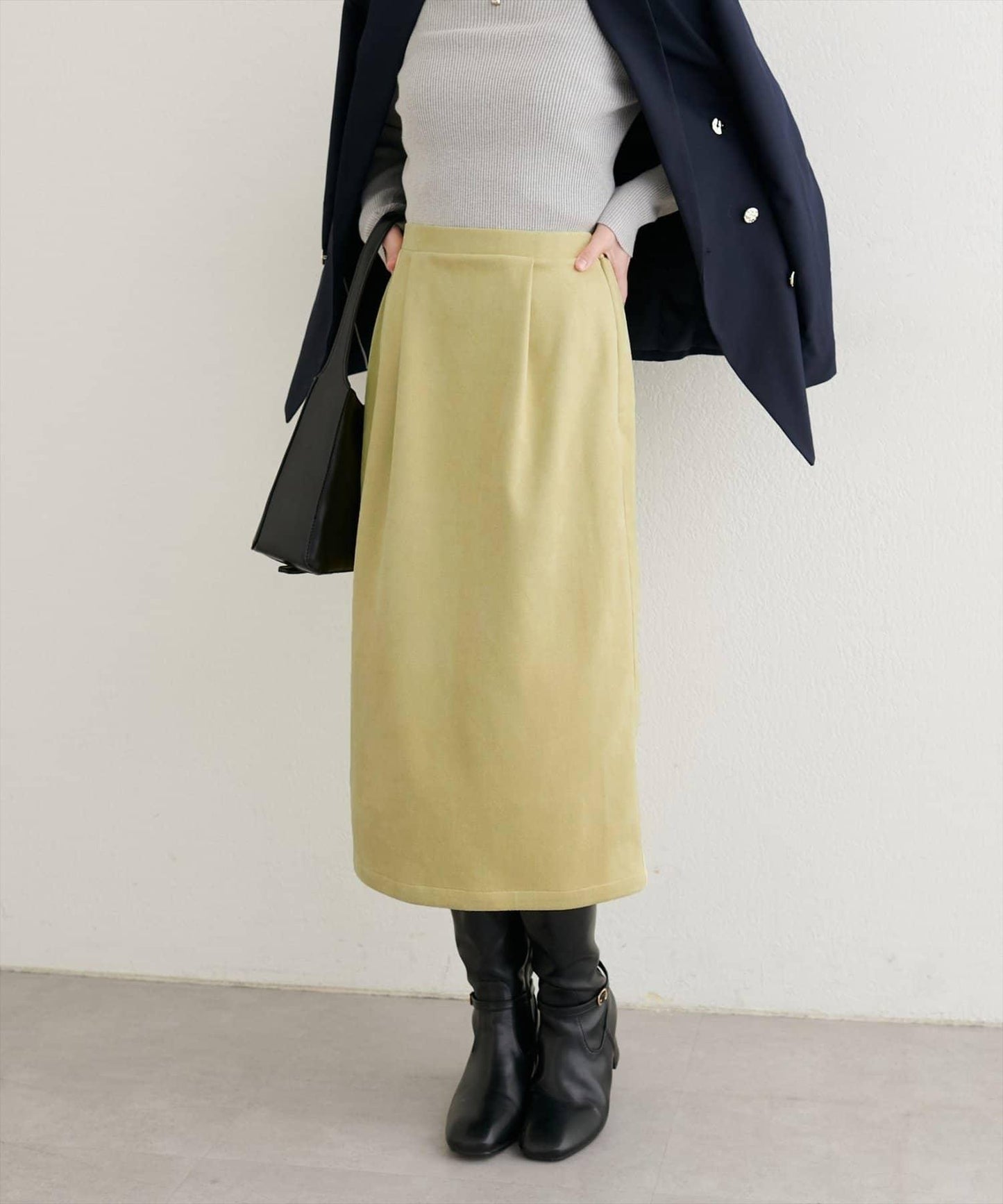 【natural couture】半身修身中長裙