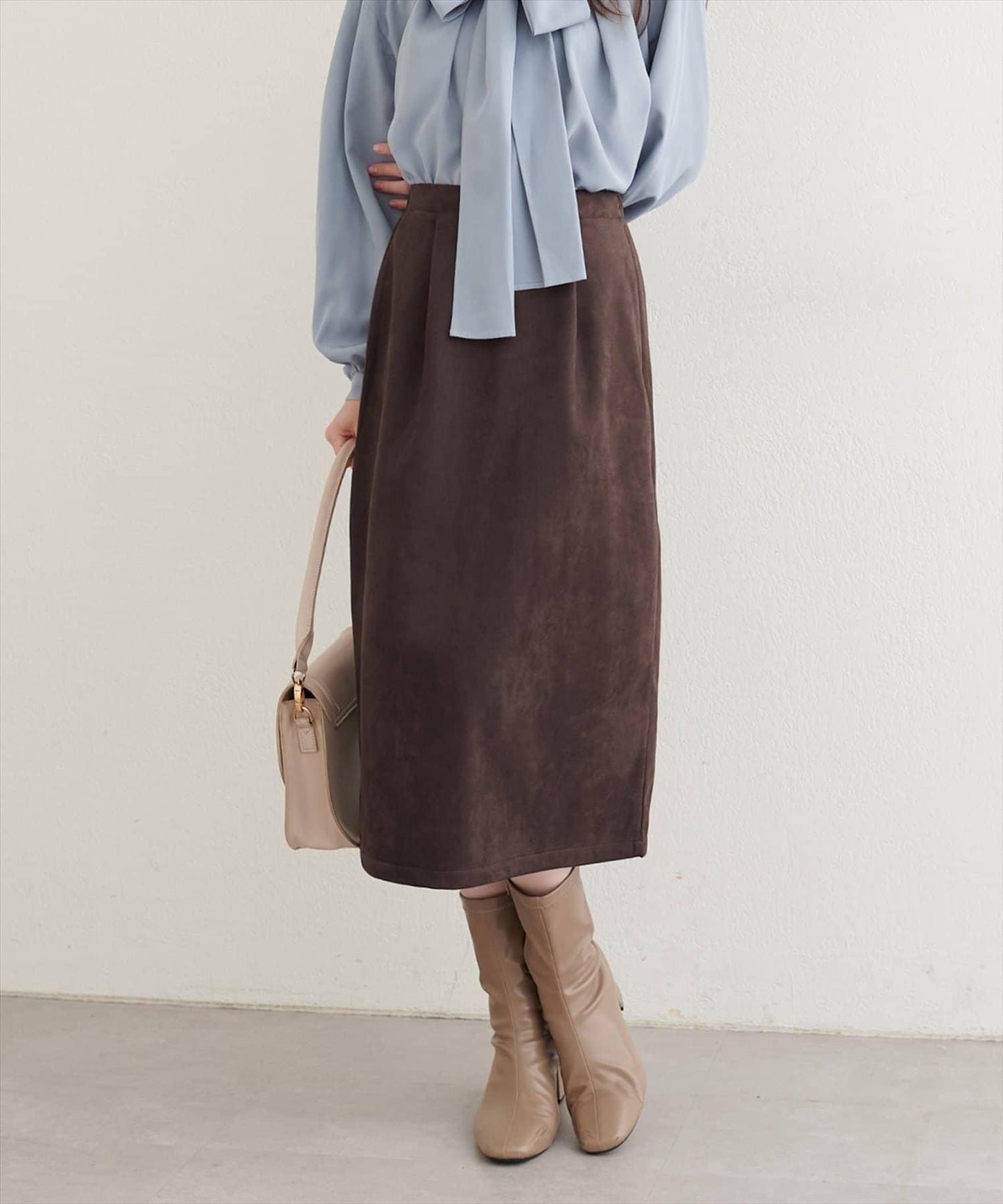 【natural couture】半身修身中長裙