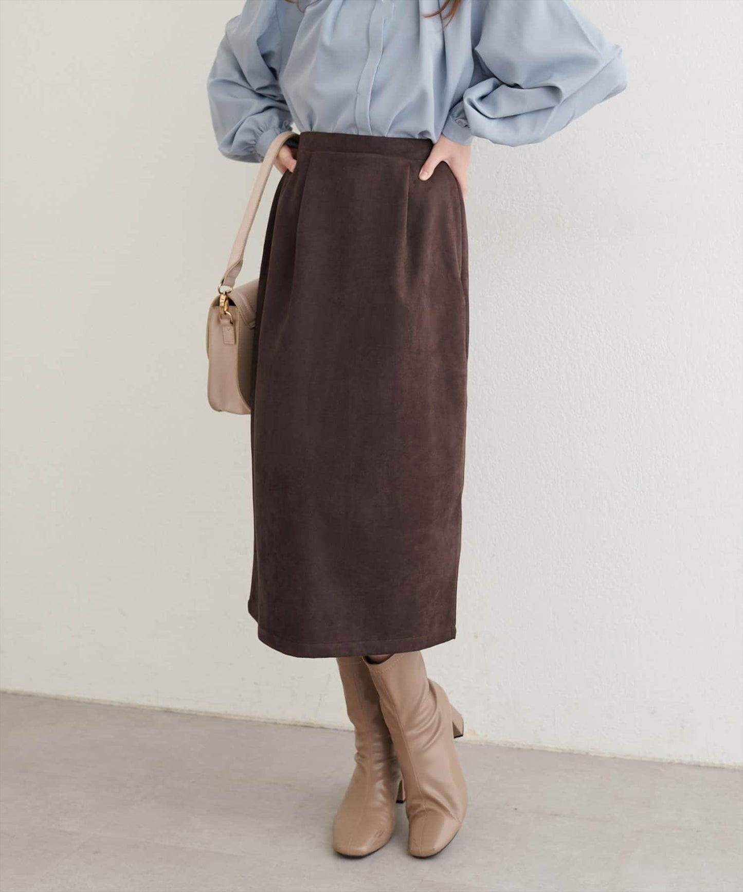 【natural couture】半身修身中長裙