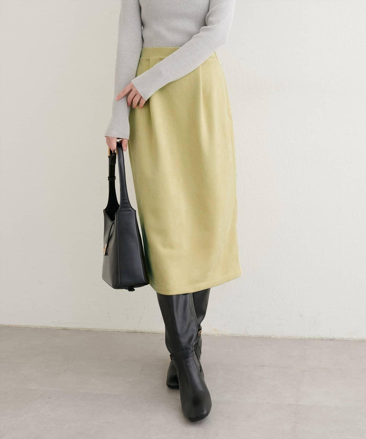 【natural couture】半身修身中長裙