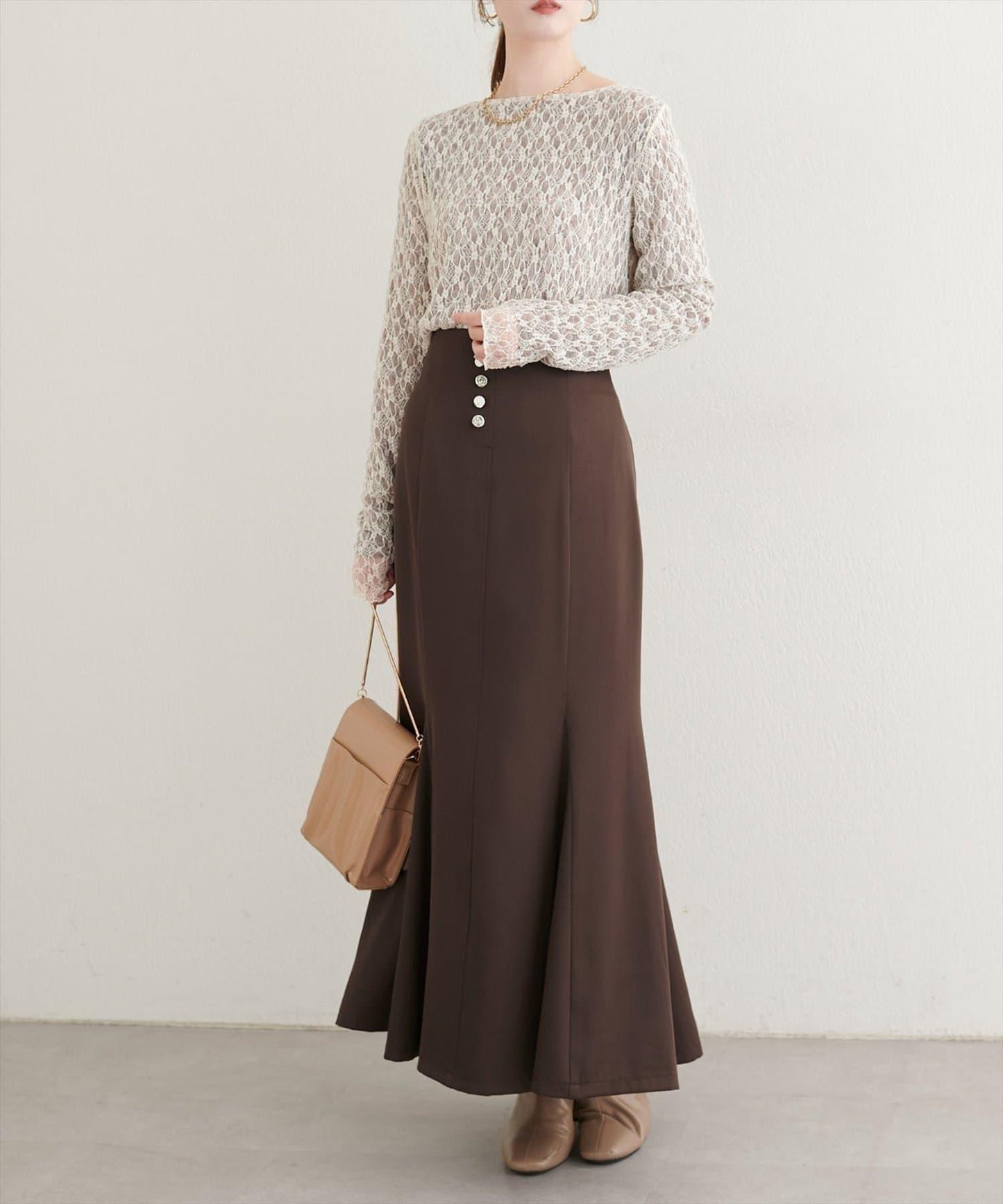 【natural couture】前扣美人魚裙