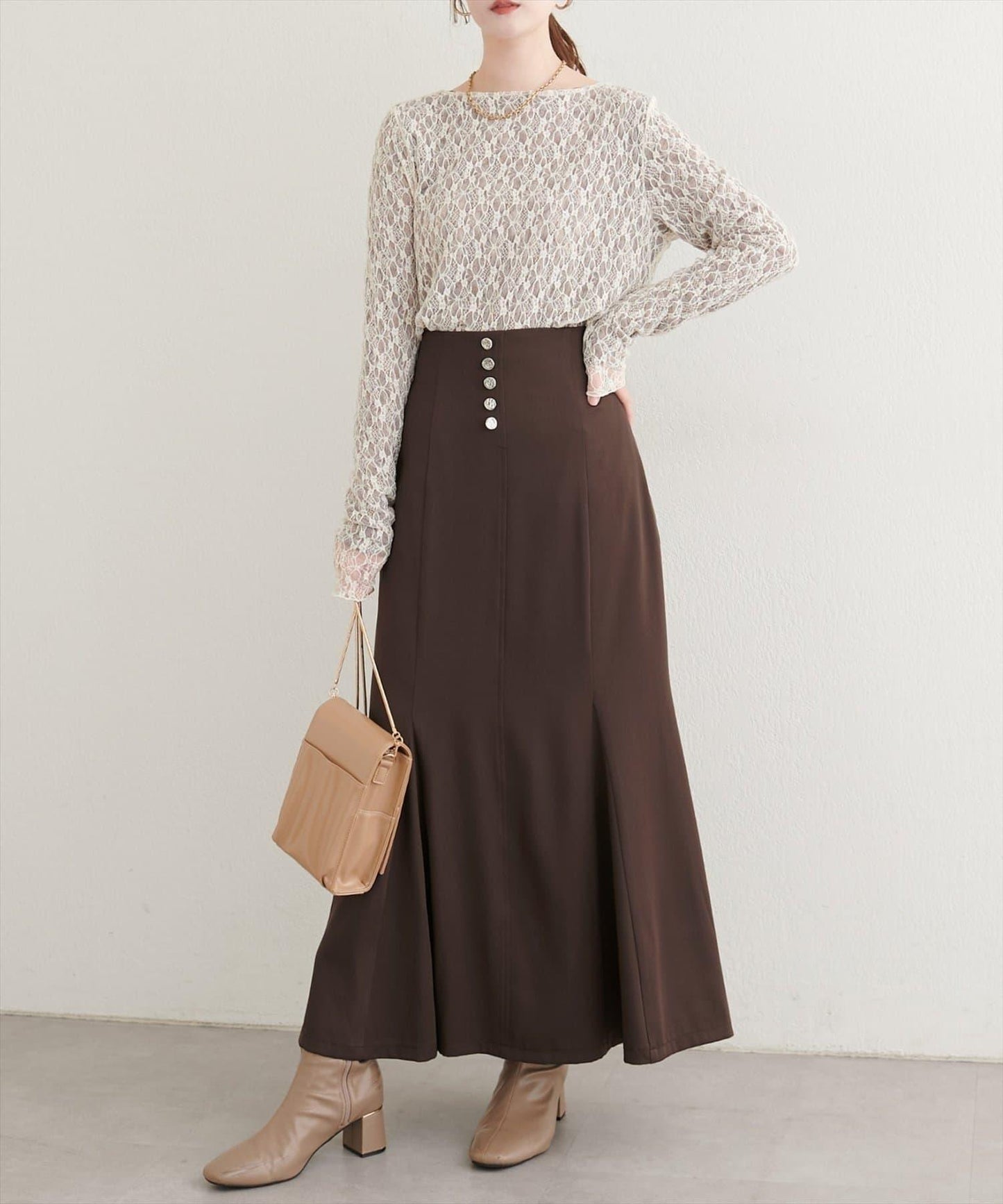 【natural couture】前扣美人魚裙