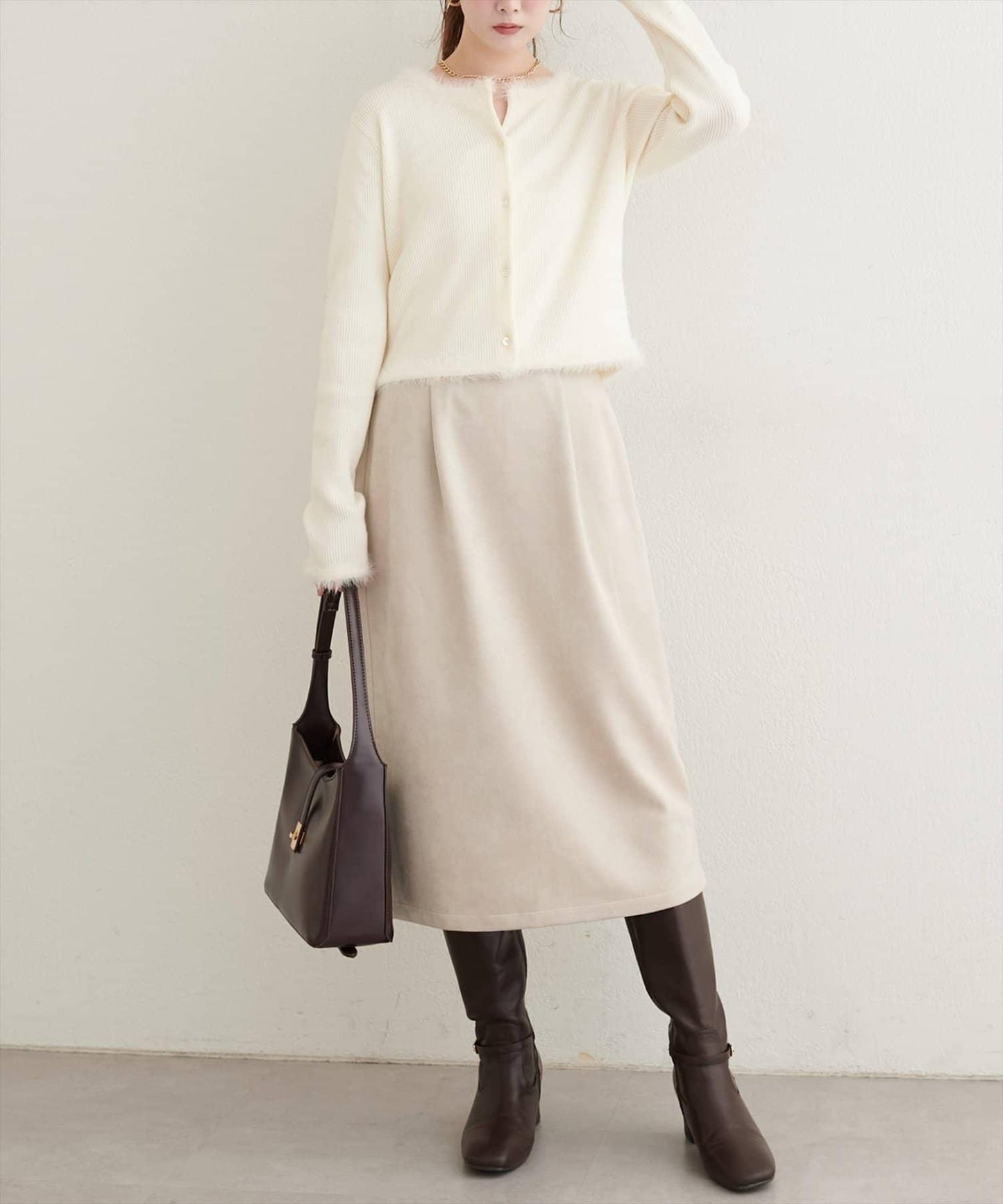 【natural couture】半身修身中長裙