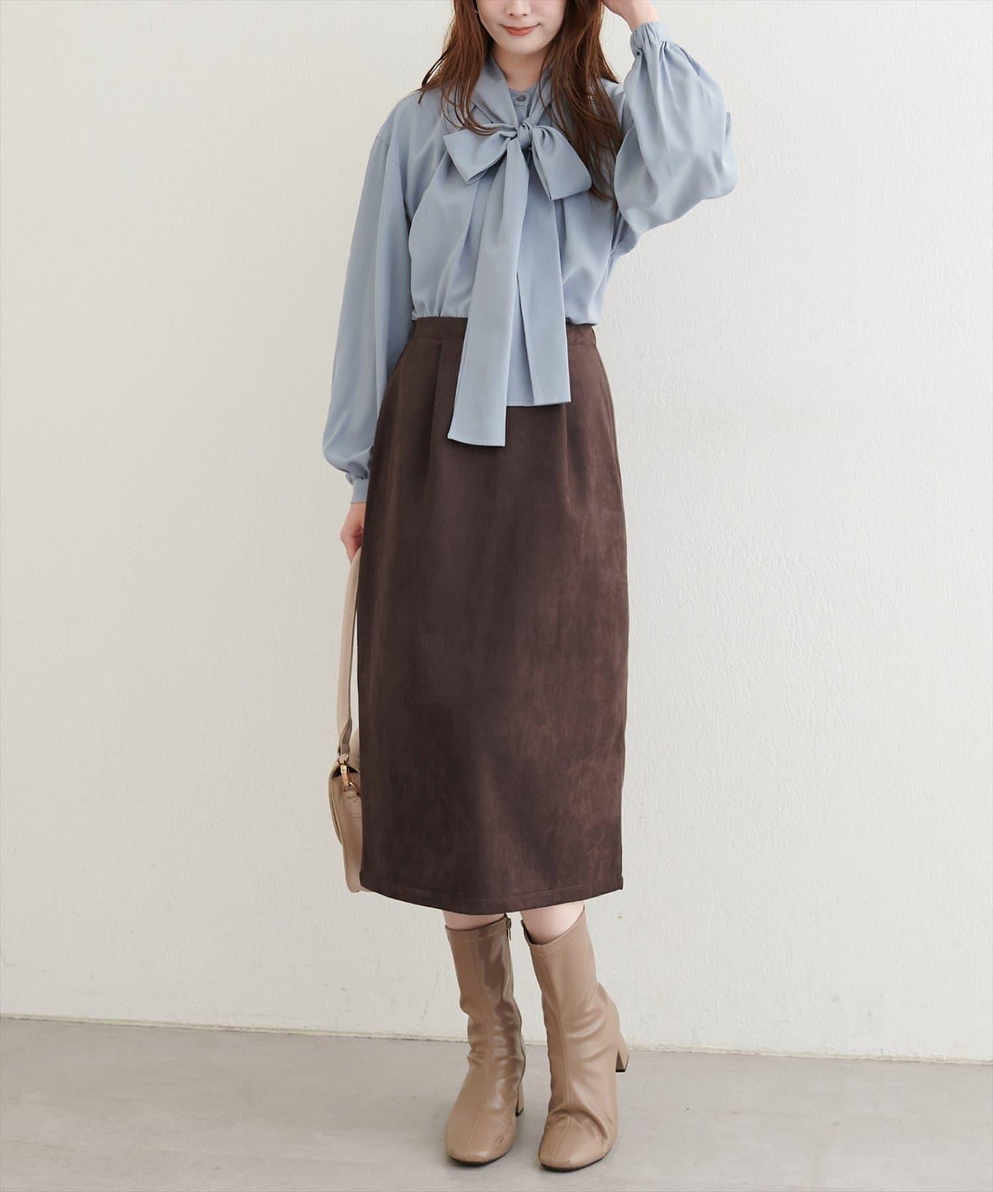 【natural couture】半身修身中長裙