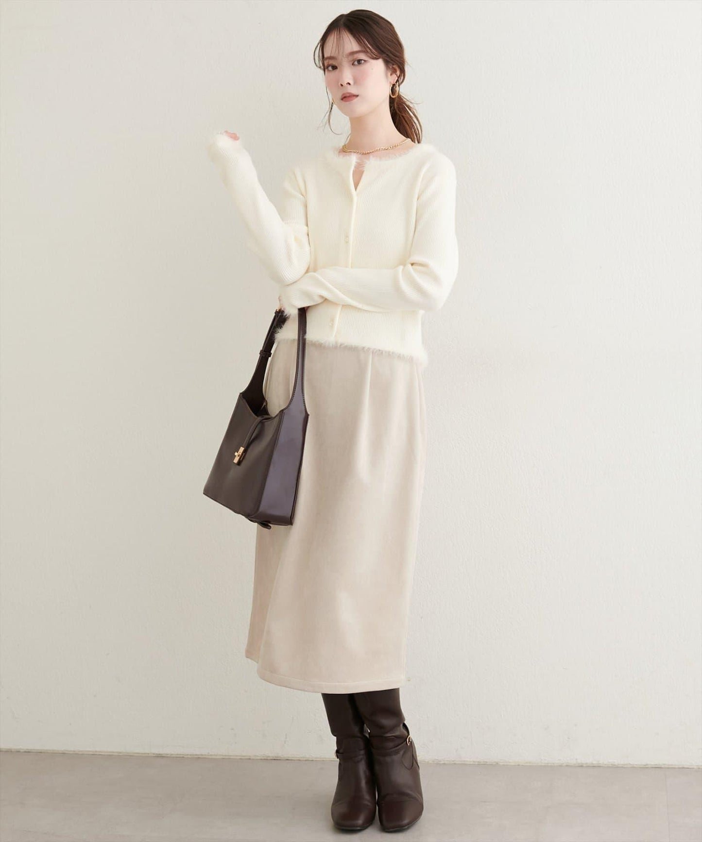 【natural couture】半身修身中長裙