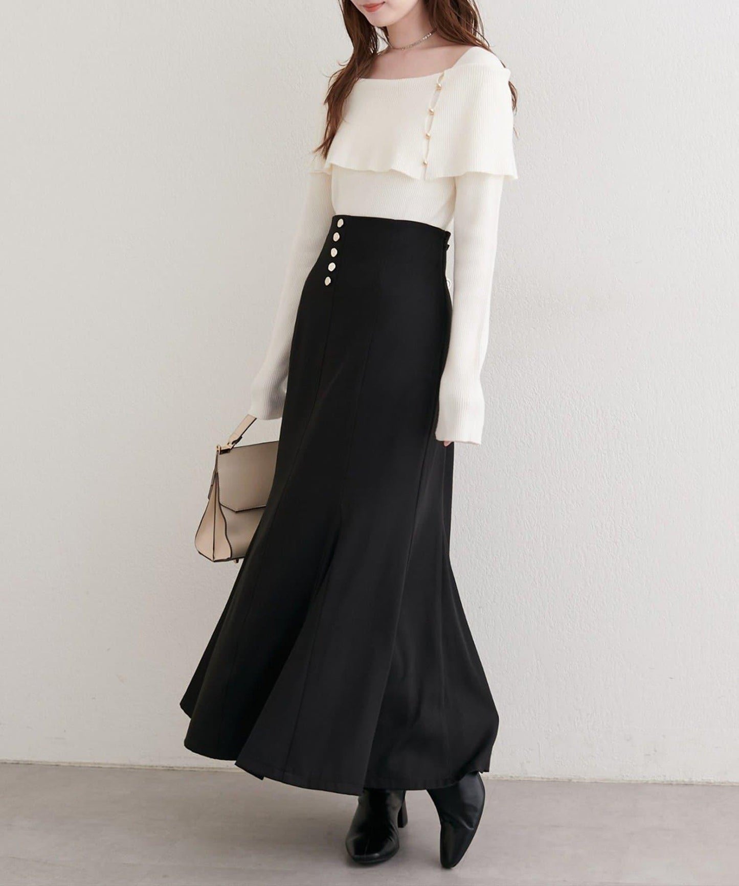 【natural couture】前扣美人魚裙