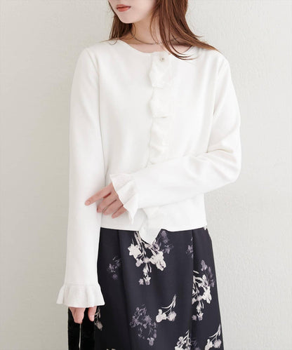 【natural couture】荷葉邊細節開衫