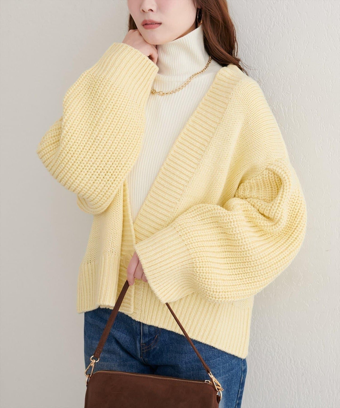 【natural couture】寬鬆編織開衫