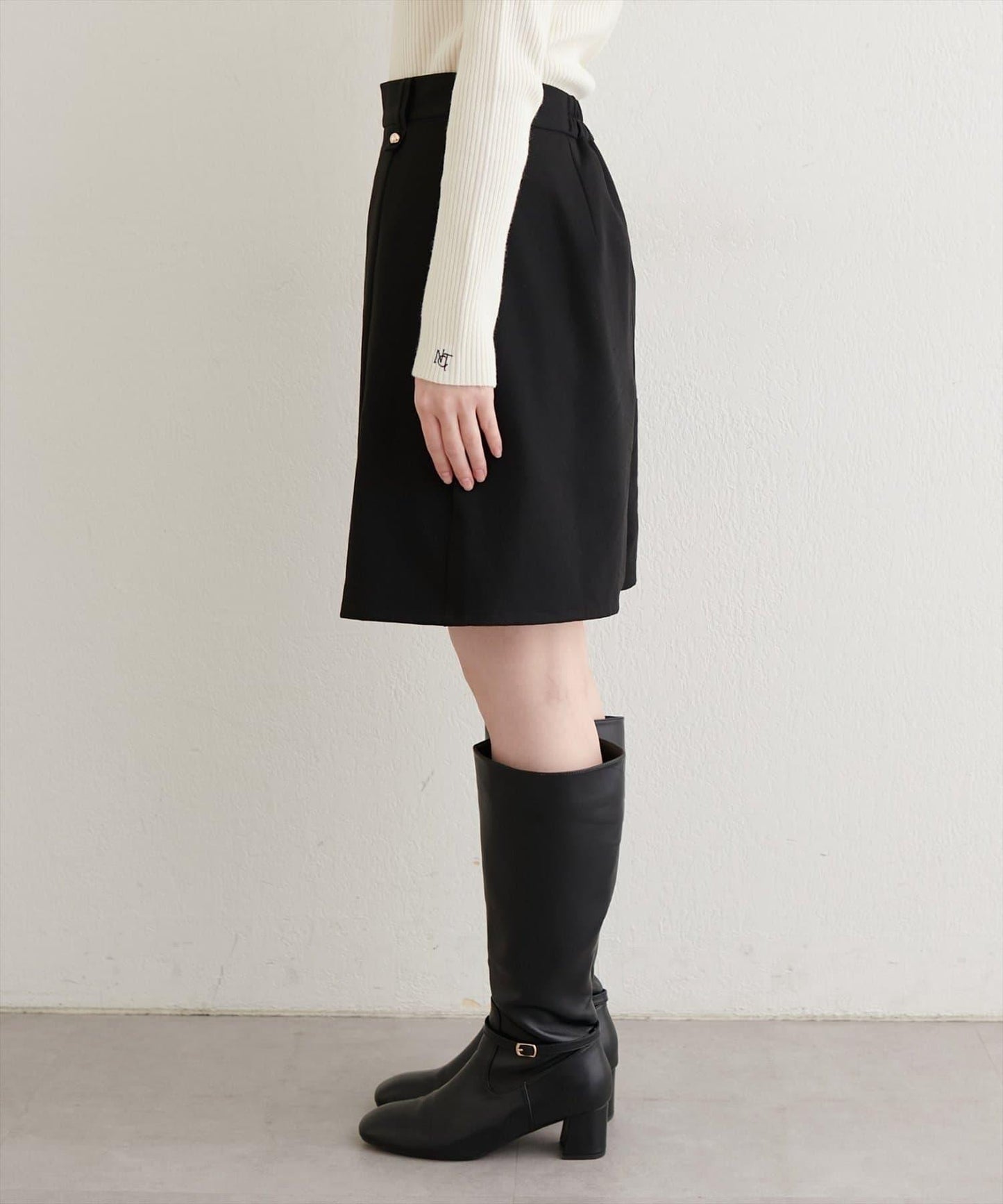 【natural couture】A字型闊腿短裙